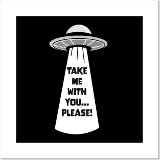 UAP design, Abduction fun tee, funny saying, humor tee, cute shirt, fun design, UFO shirt, Alien fun shirt, Custom art tee, Plus size shirt Posters and Art